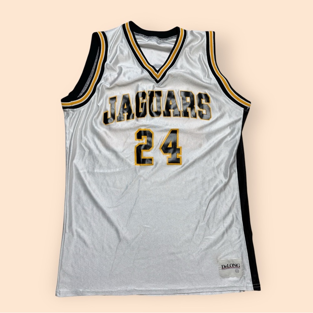 Vintage 1990s Thomas Jefferson High School Basketball Jersey Delong Size 44 90s